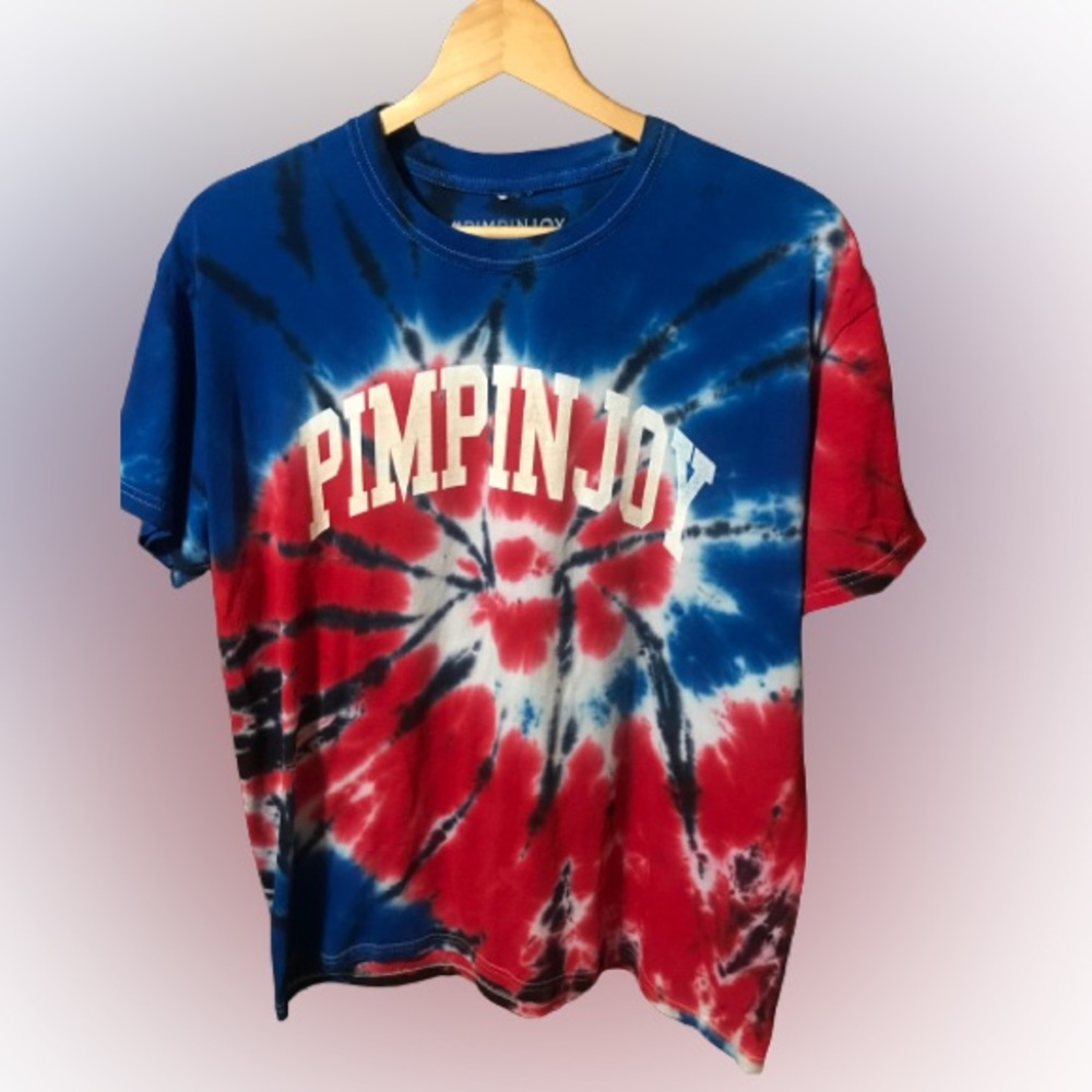 PIMPIN JOY tie dye shirt size large